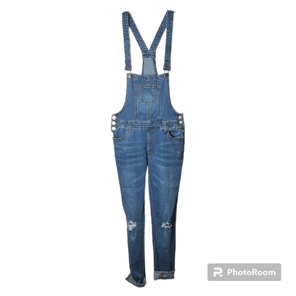 Twiin sisters denim overalls size Large - Picture 2 of 14